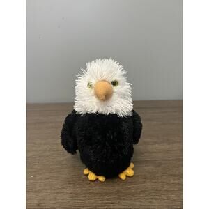 Aurora World Bald Eagle Plush Stuffed Animal American Liberty Bird Black 2019 8"